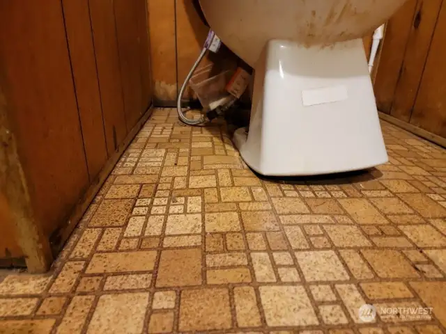 yes the toilet is sinking into the floor, needs help