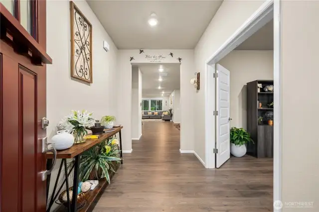 Inviting entryway.