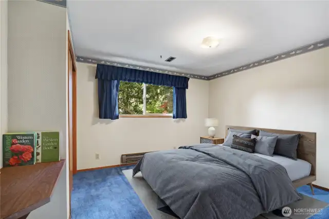 Lower bedroom -virtually staged