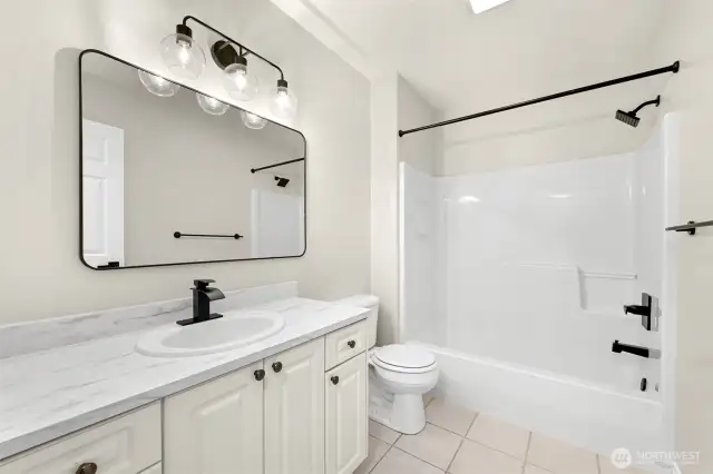 Updated vanity and fixates in the lower bathroom.