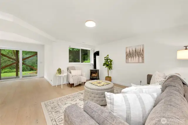 The downstairs could easily be converted into a MIL for extended family and friends.