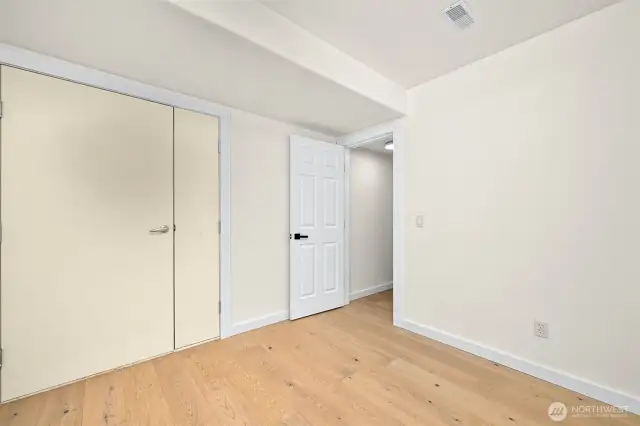 This back corner room has been used for a massage room and home