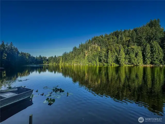 View of Echo lake from recreation lot.