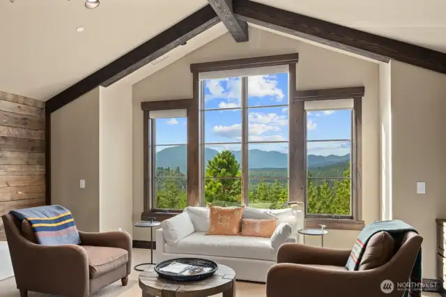 Wake up to Mountain Views in Upstairs Primary Bedroom