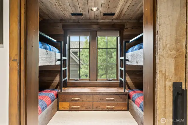 Upstairs Built in Bunk Nook off Bonus Room