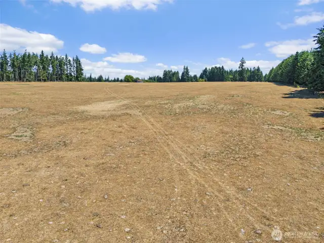 View looking toward Frogner Rd - from the southwest.