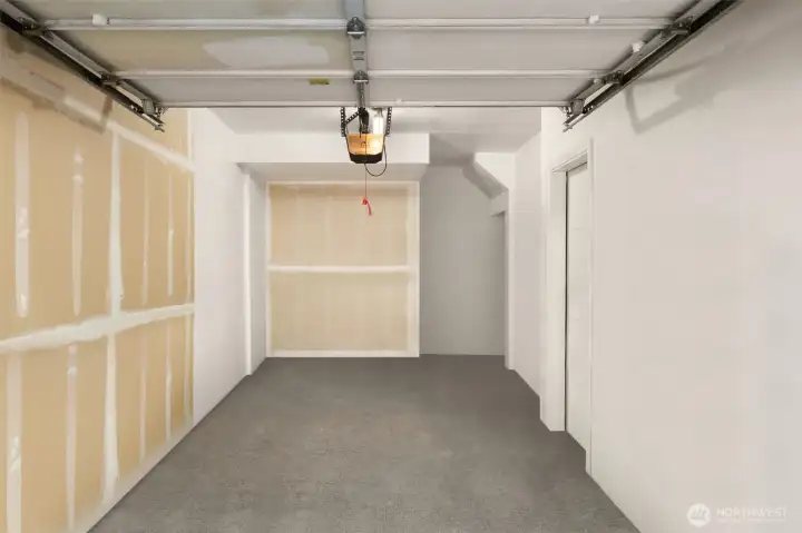 Large attached garage