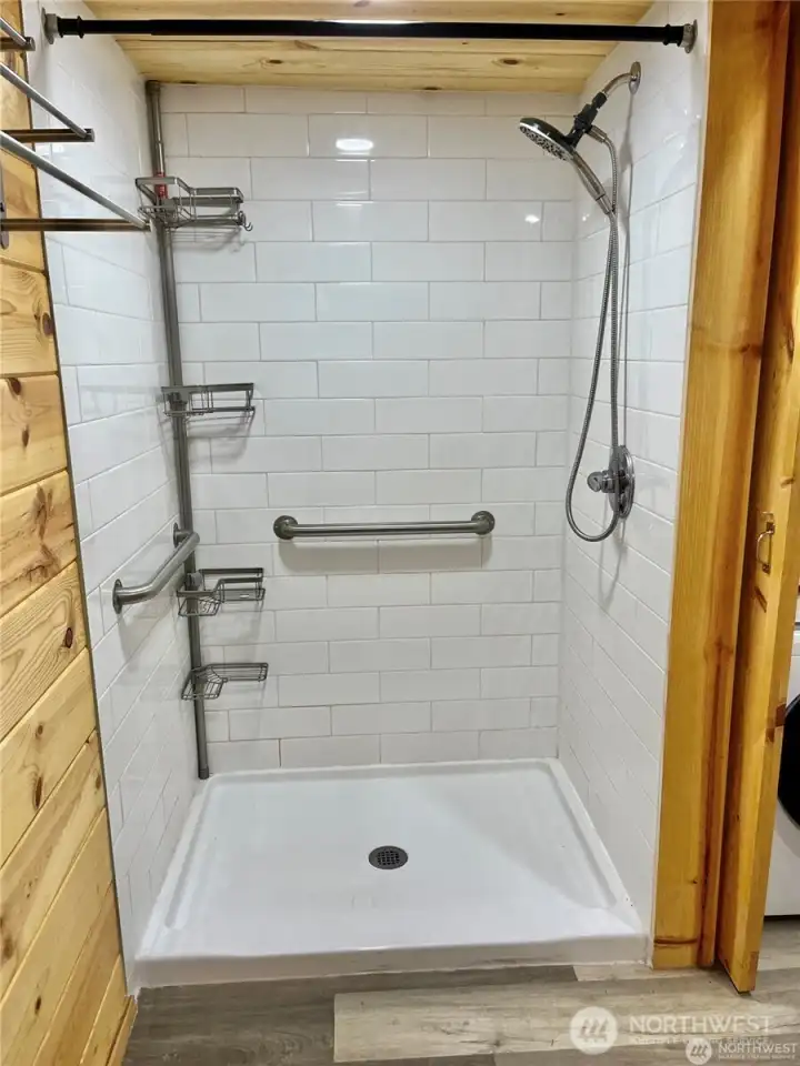 large walk in shower
