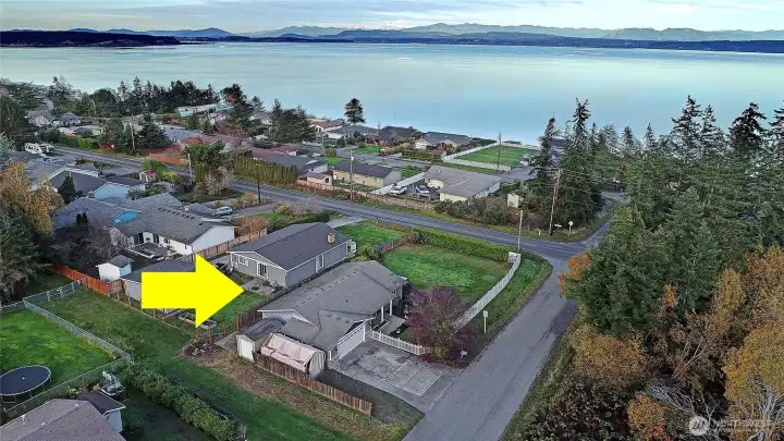 Nice location with water & mountain views!