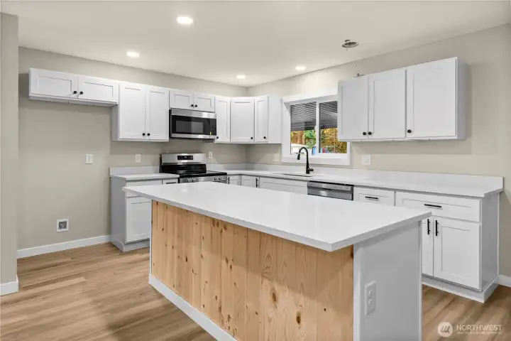 New microwave and oven