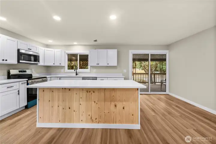 Room for small table for an eat in kitchen