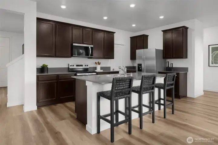 2330 Plan MODEL HOME PHOTO - Depictions of home, layout, location or other features/options, colors and color scheme, materials, fixtures, etc. are for showing purposes only and may not be included in the purchase price and availability may vary.