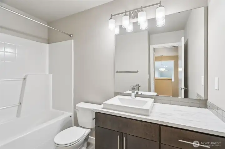 Upstairs Hallway Bathroom off Bedroom 1 & 2