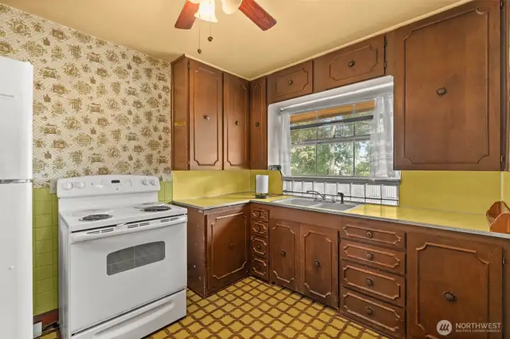 Original Wood Cabinets