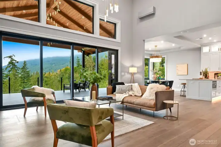 Flowing entertaining spaces.