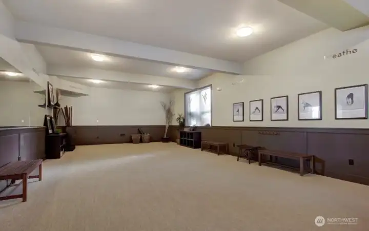 Yoga space in the Cabana