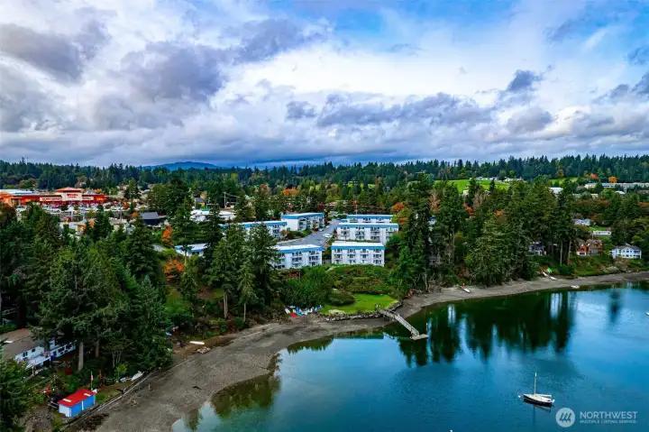 Private community beach