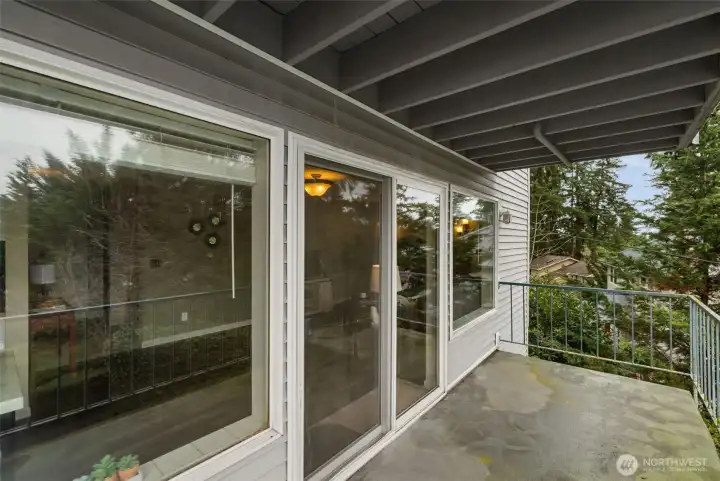 Private Covered Balcony