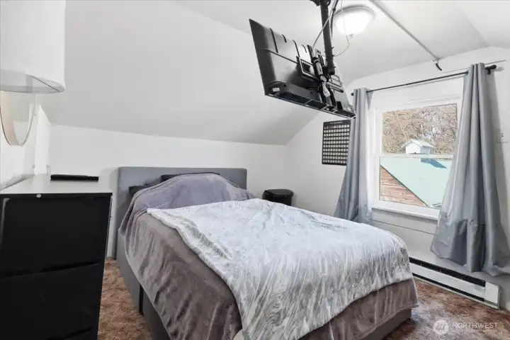 Upstairs Primary Bedroom. Undisturbed quiet time.