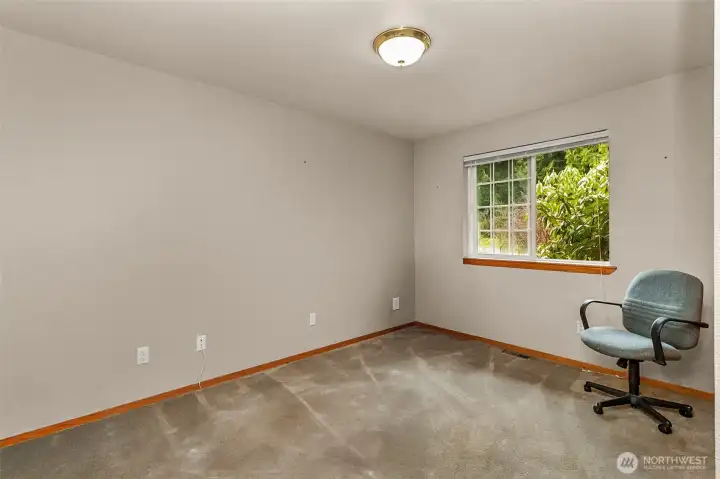 Bedroom off living room area