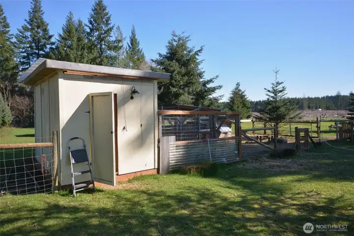 Full view of the chicken coop, offering ample space for your birds and easy care.