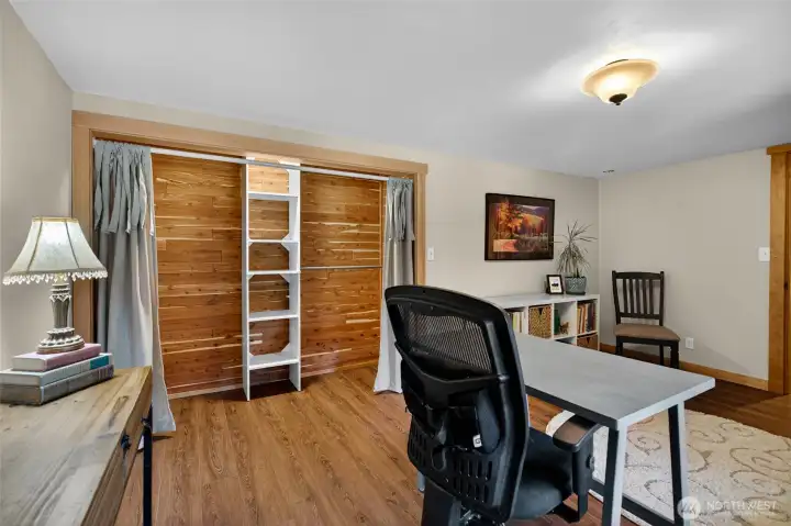 2nd story bedroom #1 with cedar lined closet. Also - potential for office space 2nd story bedroom #1 with cedar lined closet. Also - potential for office space