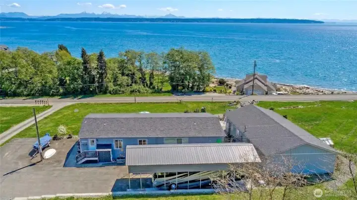 Stunning 1,698 sq ft waterview home overlooking Driftwood Shores with panoramic views of Port Susan Bay and the Cascade Mountains.