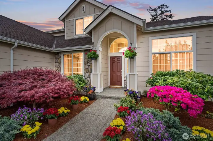 Tons of landscaping throughout the entire property