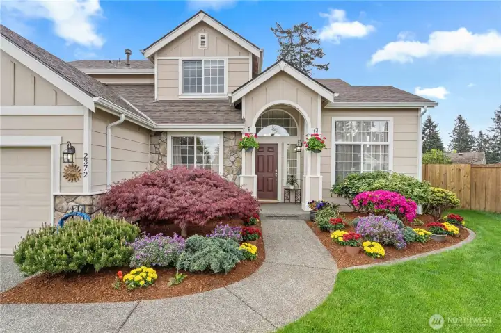 The walkway is a joy to greet your guest