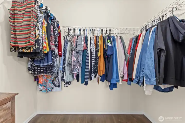 Good sized walk in closet