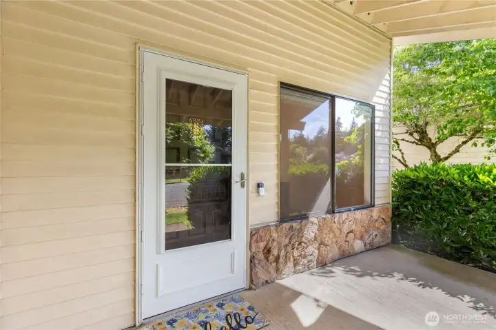 Your welcoming covered front porch.
