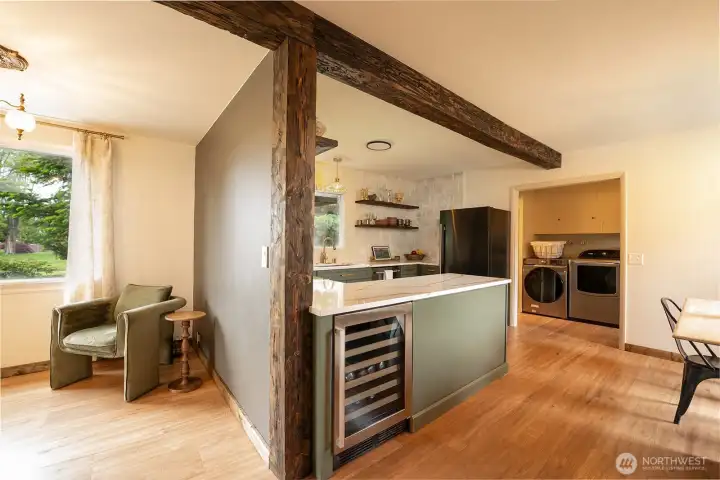 Inviting open floor plan
