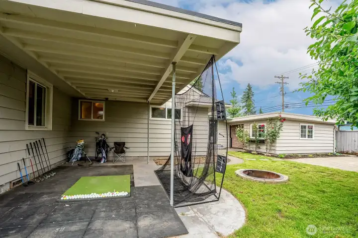 Covered patio