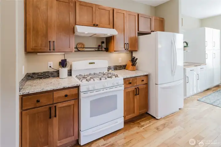 Lovely wood floors flow throughout the home.