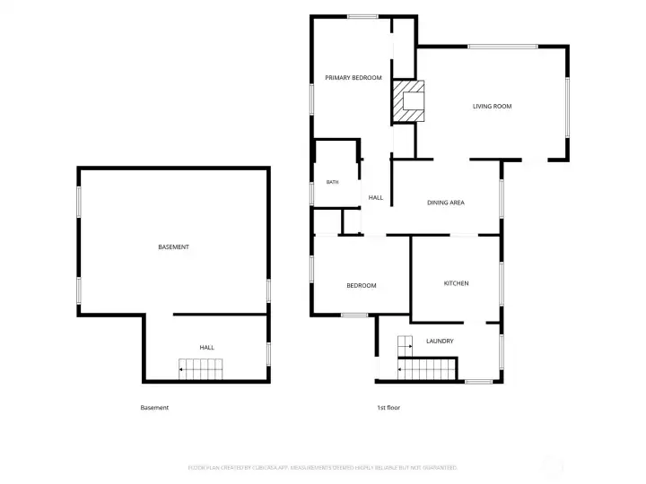 Floor Plan of Main Level & Basement