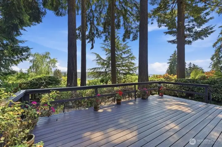East view from the expansive deck delights the senses. East view from the expansive deck delights the senses.