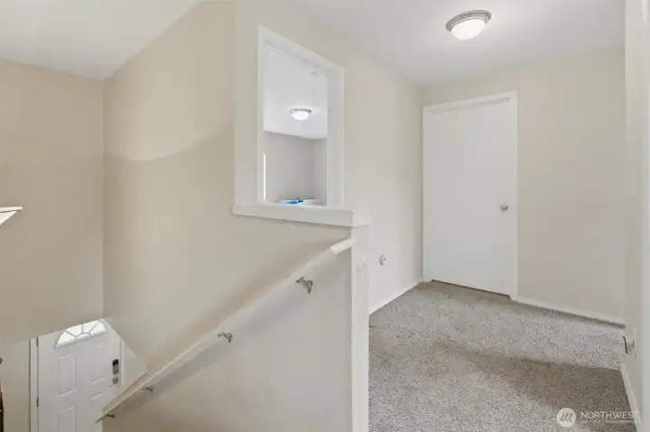 Upstairs with 4 bedrooms and two baths, plus laundry