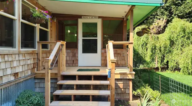 Entry to Covered Porch