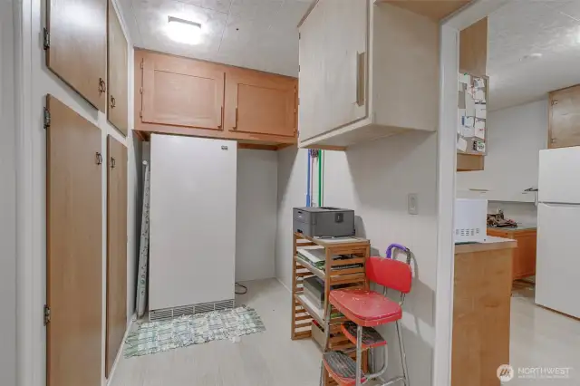 pantry/laundry room off kitchen