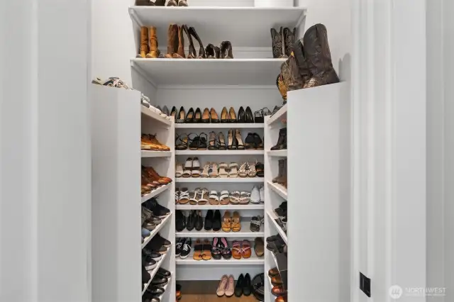 Custom shoe storage