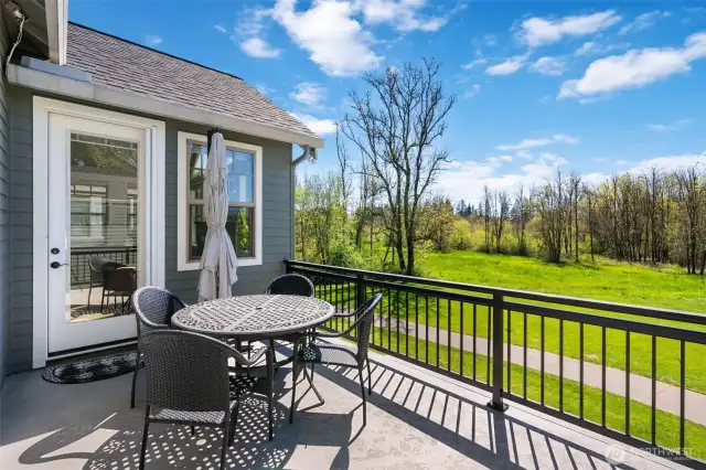 Primary Suite has a great elevated views and private sunbathing with West exposure, overlooking the golf course