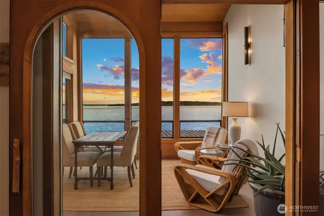 Back on the main floor sunroom...