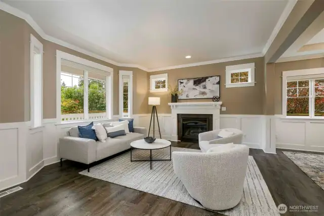 Spacious and light-filled living spaces.