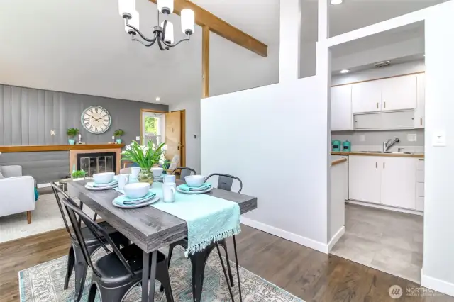 Dining Room By The Living Room