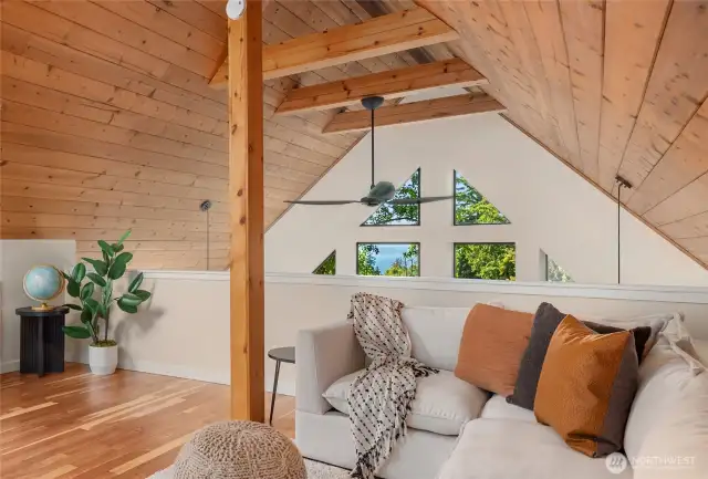 It's nice to see the warmth of wood again in that is missing in so many of the newer homes.