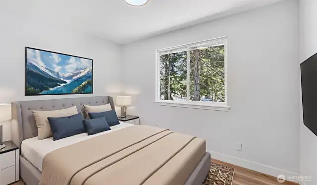 Bedroom 3. Virtually staged.