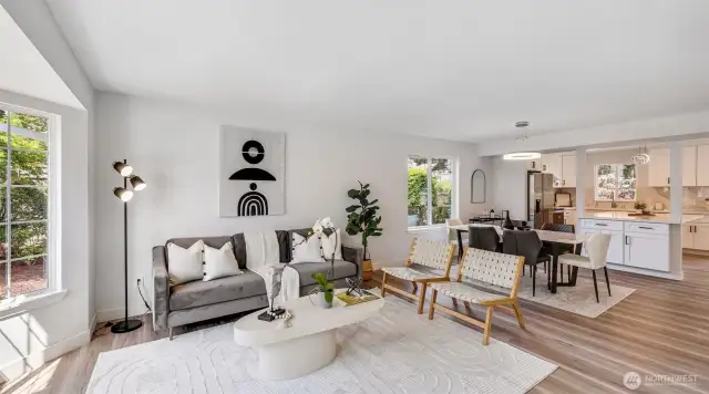 Featuring new flooring, fresh interior paint, a newer furnace (2024) and modern light fixtures.