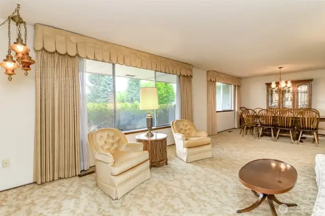 Natural light floods the home!