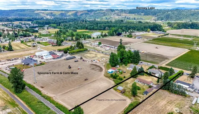 The Foothills Trail and the Railroad both run behind the property.