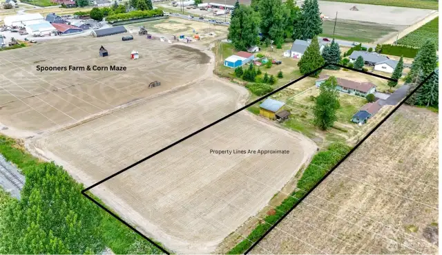 Property lines are approximate. 1.57 acres.